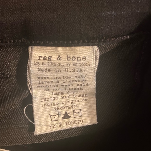 Rag and bone Jeans. Women’s size 25. High rise with side zip. - Picture 6 of 9
